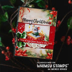Whimsy Stamps Matchbox Mice Quick Card Fronts Pack wsqcf-16 merry christmas