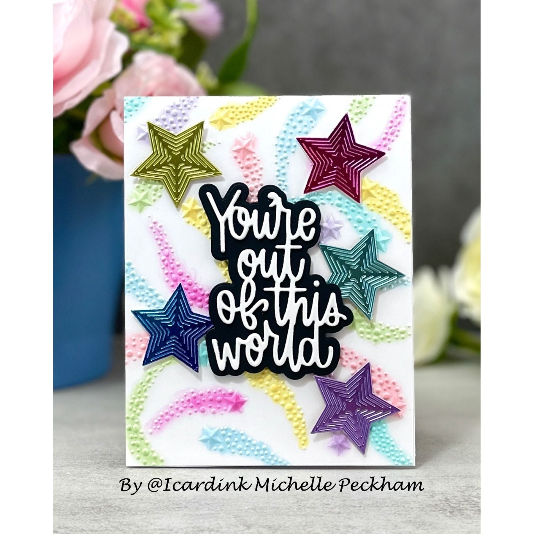 Simon Says Stamp Embossing Folder Stardust sf440
