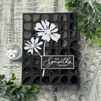 Simon Says Stamp Mid Century Elemental Plate Wafer Die s1058 Sympathy Card