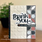 Simon Says Stamp Mid Century Elemental Plate Wafer Die s1058 Thank You Card