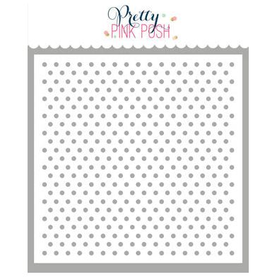 Pretty Pink Posh MINI POLKA DOTS Stencil