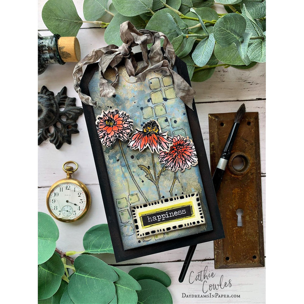 Tim Holtz Mini Bouquet Stamps with Simon Says Stamp Dies Bundle setmb25