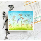 Tim Holtz Mini Bouquet Stamps with Simon Says Stamp Dies Bundle setmb25 Love and Laughter Card