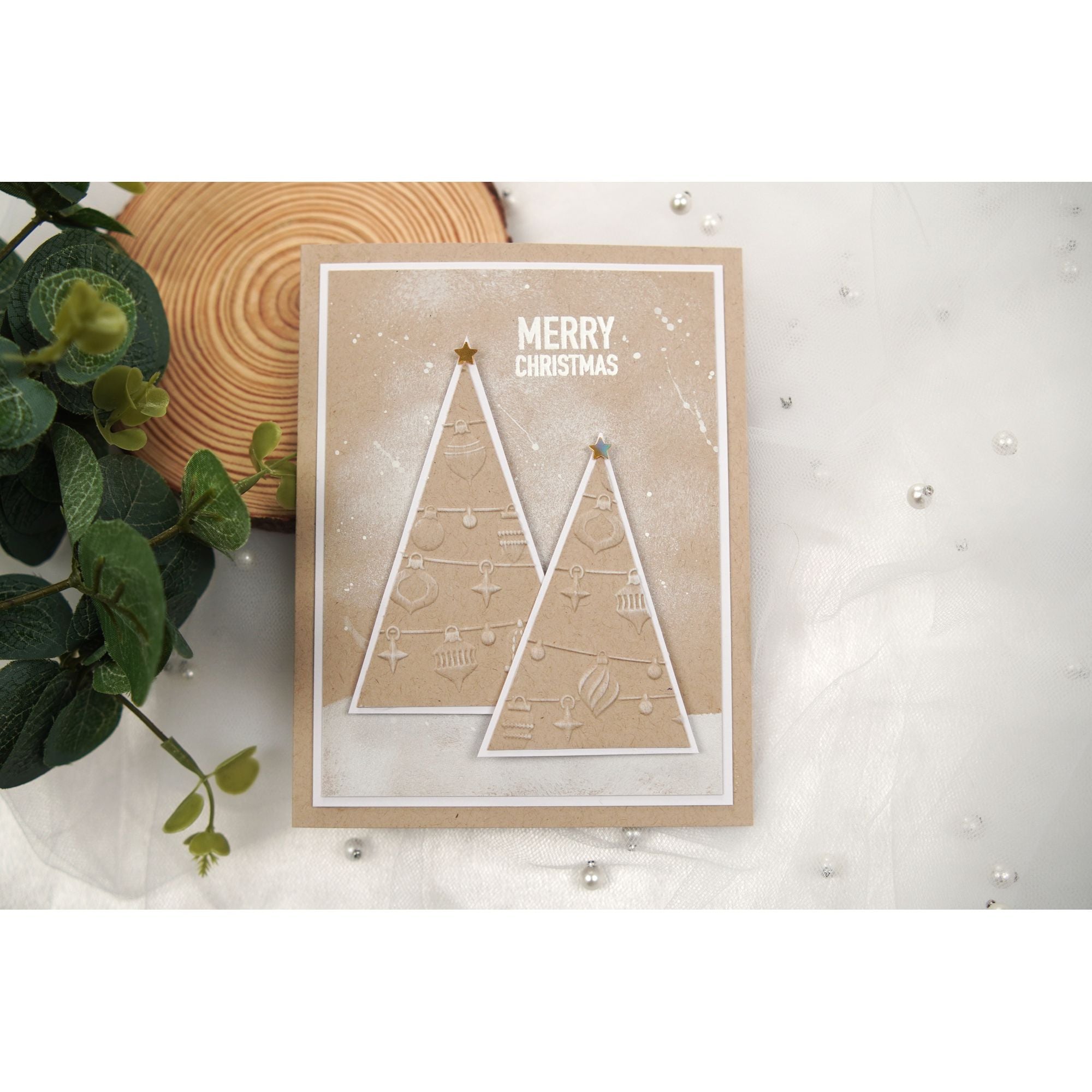 Simon Says Stamp Mini Stars Embellishments 1025ms Sugar and Spice Christmas Card