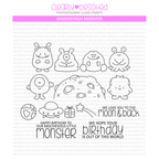 Clearly Besotted Mischievous Monster Clear Stamp Set