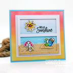Whimsy Stamps Summer Beach Icons Clear Stamps KHB202 sand
