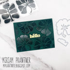 Simon Says Clear Stamps Mod Plants 2142msc Rain or Shine Hello Card | color-code:ALT02