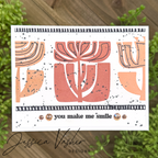 Simon Says Clear Stamps Mod Plants 2142msc Rain or Shine You Make Me Smile Card