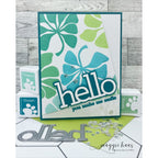 Simon Says Clear Stamps Mod Plants 2142msc Rain or Shine Hello Card | color-code:ALT04