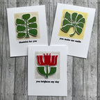 Simon Says Stamp Set of 2 Stencils Mod Plants Blocks 1062mtc Rain or Shine Card Set | color-code:ALT03