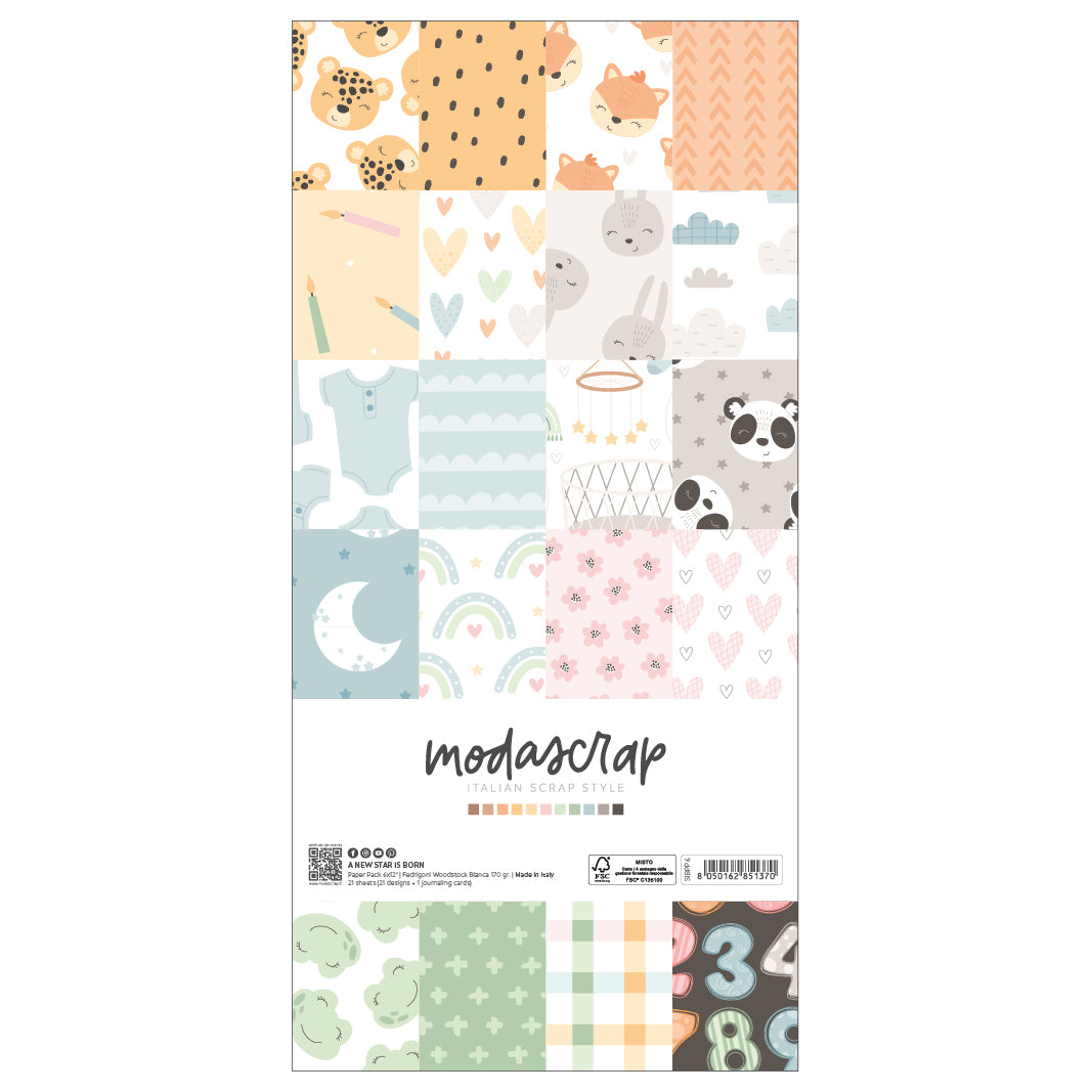 ModaScrap A New Star Is Born 6x12 Paper Pack sibpp6