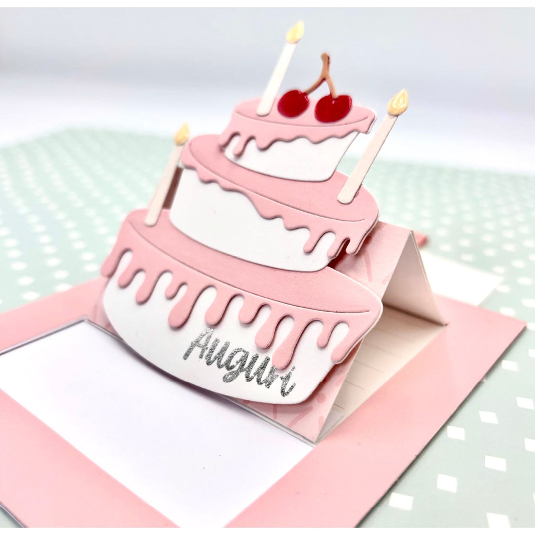 ModaScrap Birthday Cake Dies msf 1-292 cake