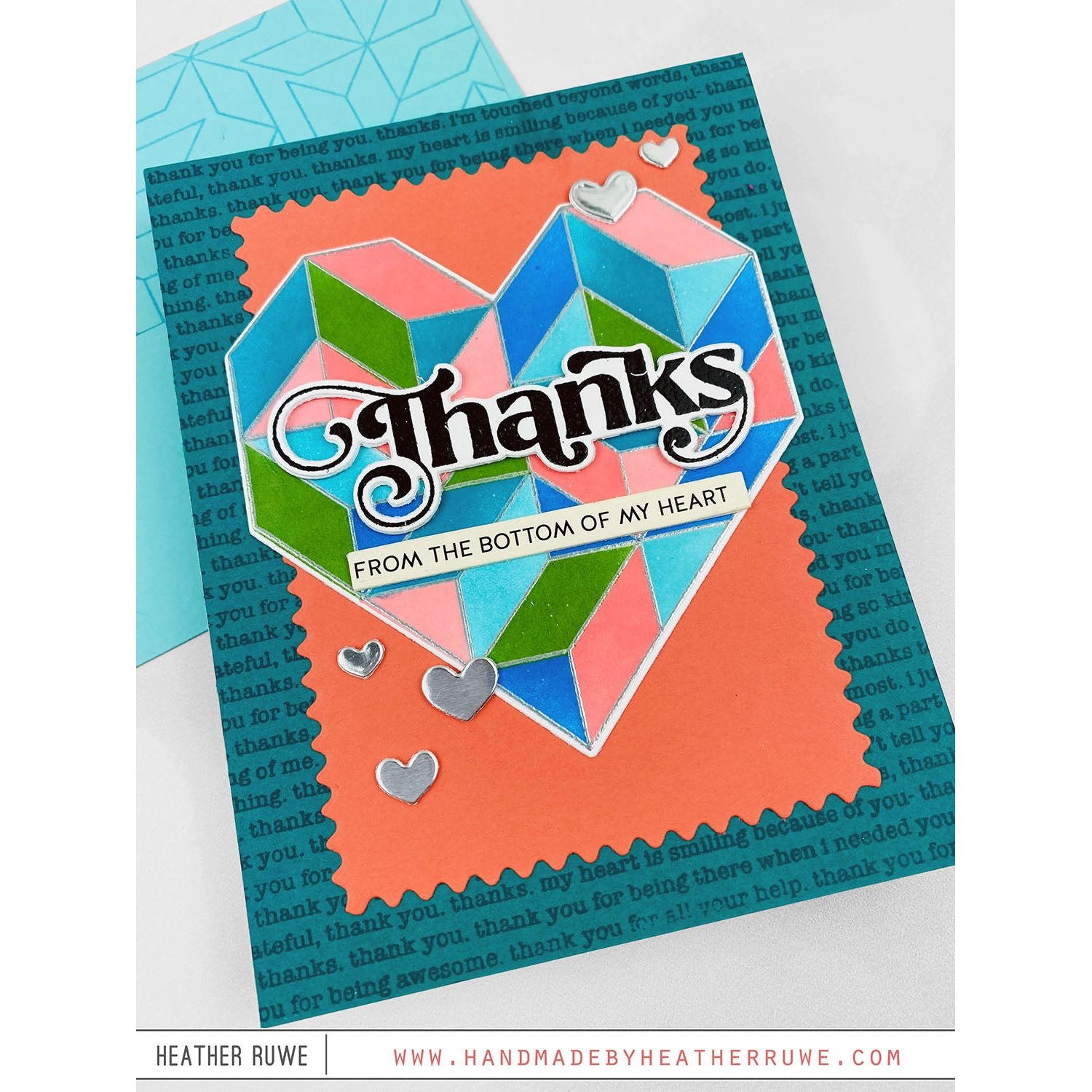 Simon Says Stamp Modern Postage Stamp Rectangles Wafer Dies sssd112795c Dear Friend Thanks Card | color-code:ALT02