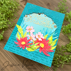Simon Says Stamp Modern Teardrops Wafer Dies 1367sd Happy Camper Christmas Card