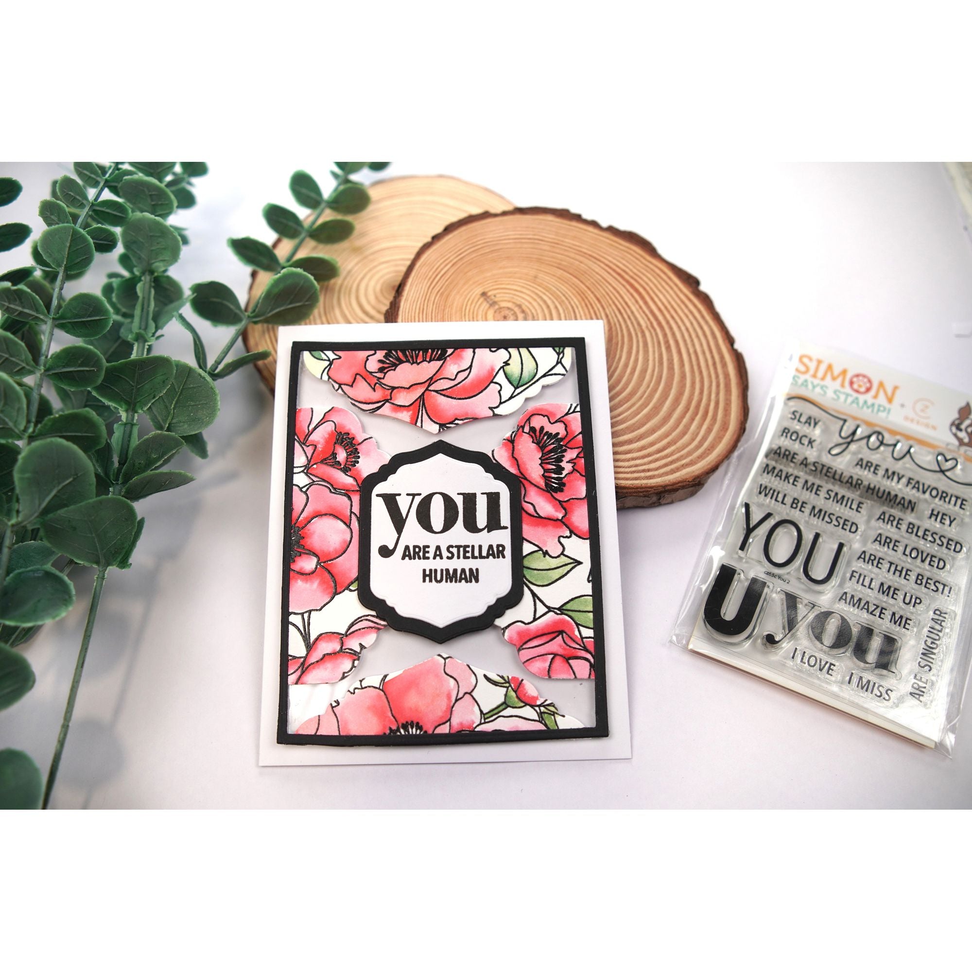 Simon Says Stamp Modern Teardrops Wafer Dies 1367sd Happy Camper You Card