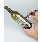 Molotow Liquid Chrome Marker 2mm mw703102 mirror effect on glass bottle