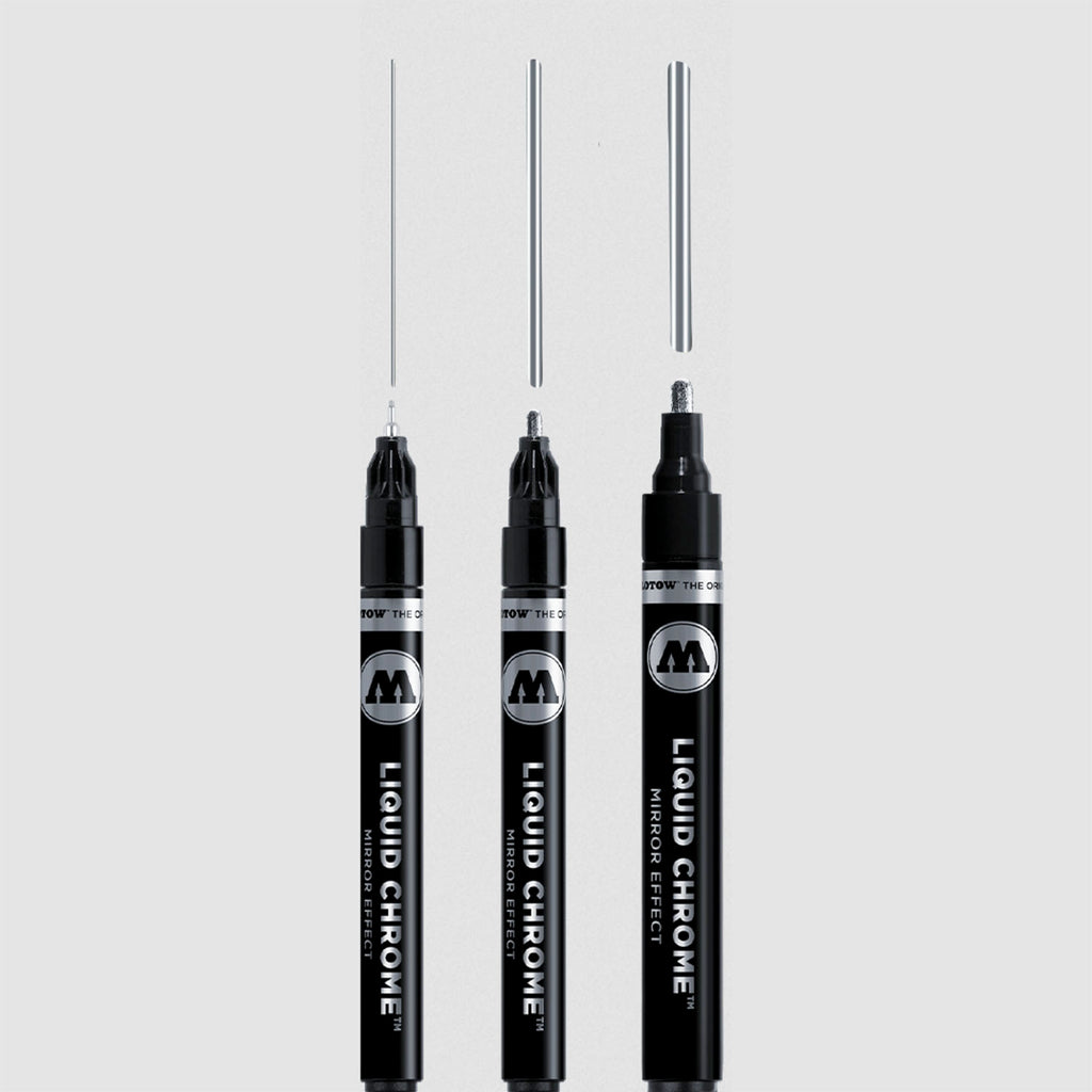 Molotow Liquid Chrome Marker 4mm mw703103 line widths