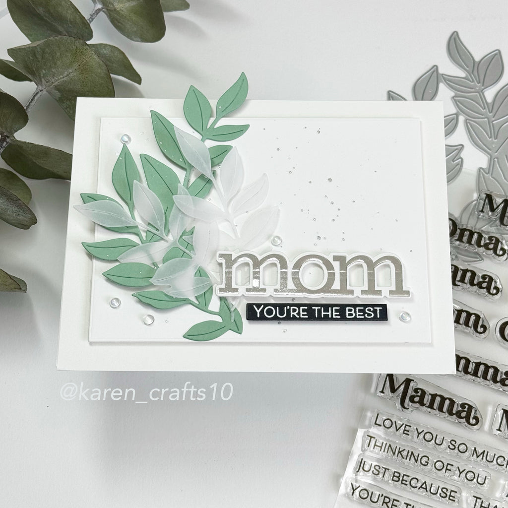 CZ Design Foil Transfer Cards Mom czft002 Be Bold Mom Card