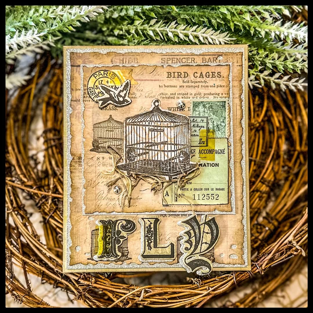 Simon Says Stamps and Dies Monogram set959mg You Are My Favorite Fly Card