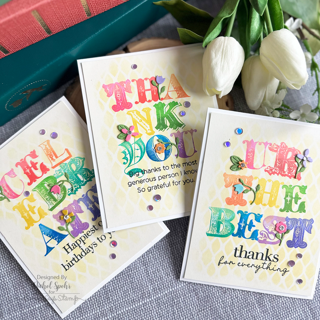 Simon Says Clear Stamps Monogram 2244ssc You Are My Favorite Spell It Out Cards | color-code:ALT01