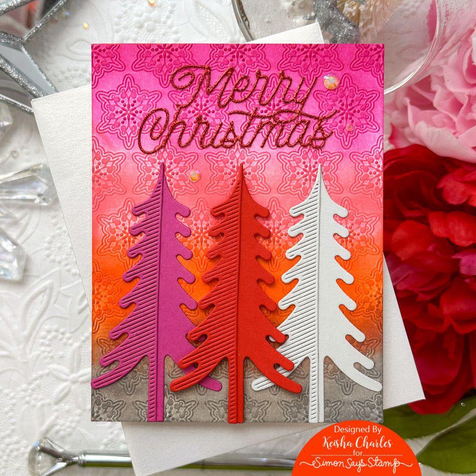 Simon Says Stamp Monoline Merry Christmas Wafer Dies sssd112887 All The Joy Christmas Card