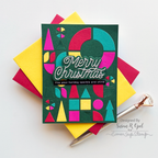 Simon Says Stamp Monoline Merry Christmas Wafer Dies sssd112887 All The Joy Christmas Card