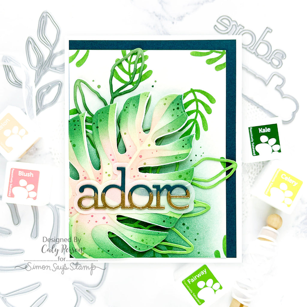 Simon Says Stamp Monstera Wafer Die 1202mdc DieCember Adore Card | color-code:ALT02