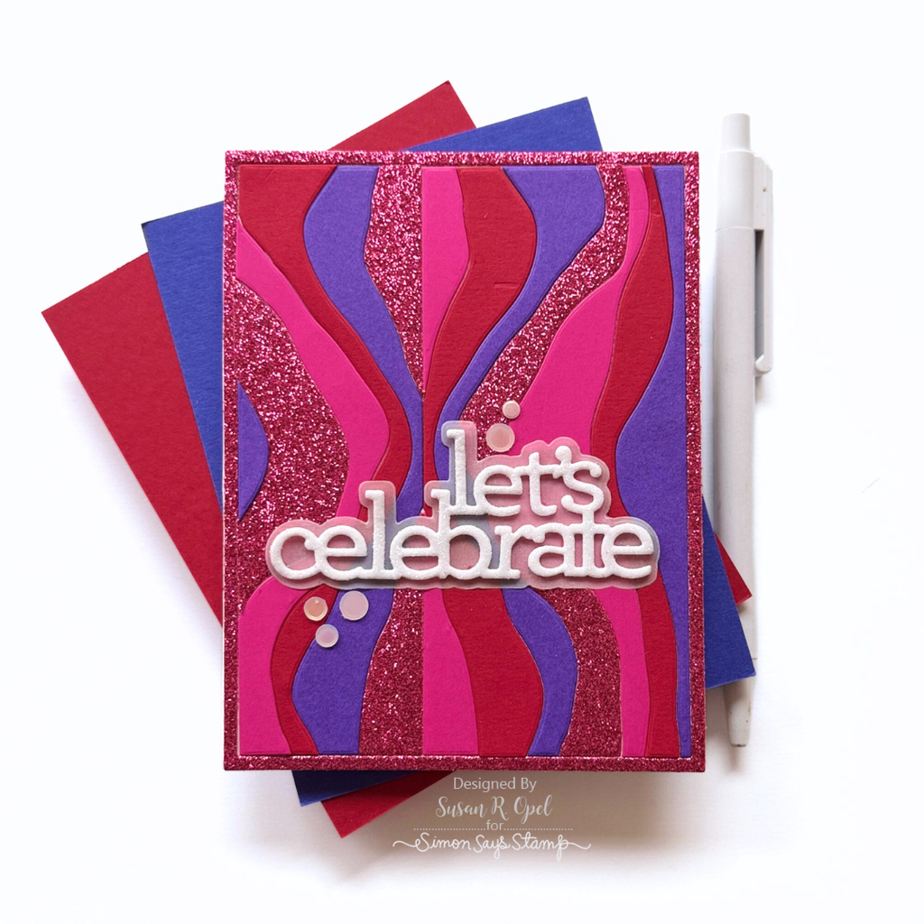 Simon Says Stamp Embellishment Mix Moonlit Snow 1225ms DieCember Celebrate Card