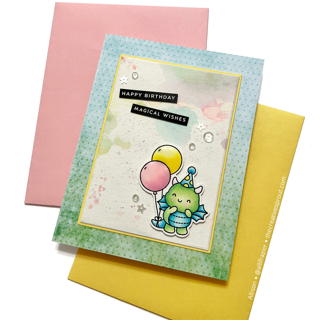 Simon Says Stamp More A2 Rectangles Wafer Dies 8007sd Moments in Time Birthday Card | color-code:ALT02