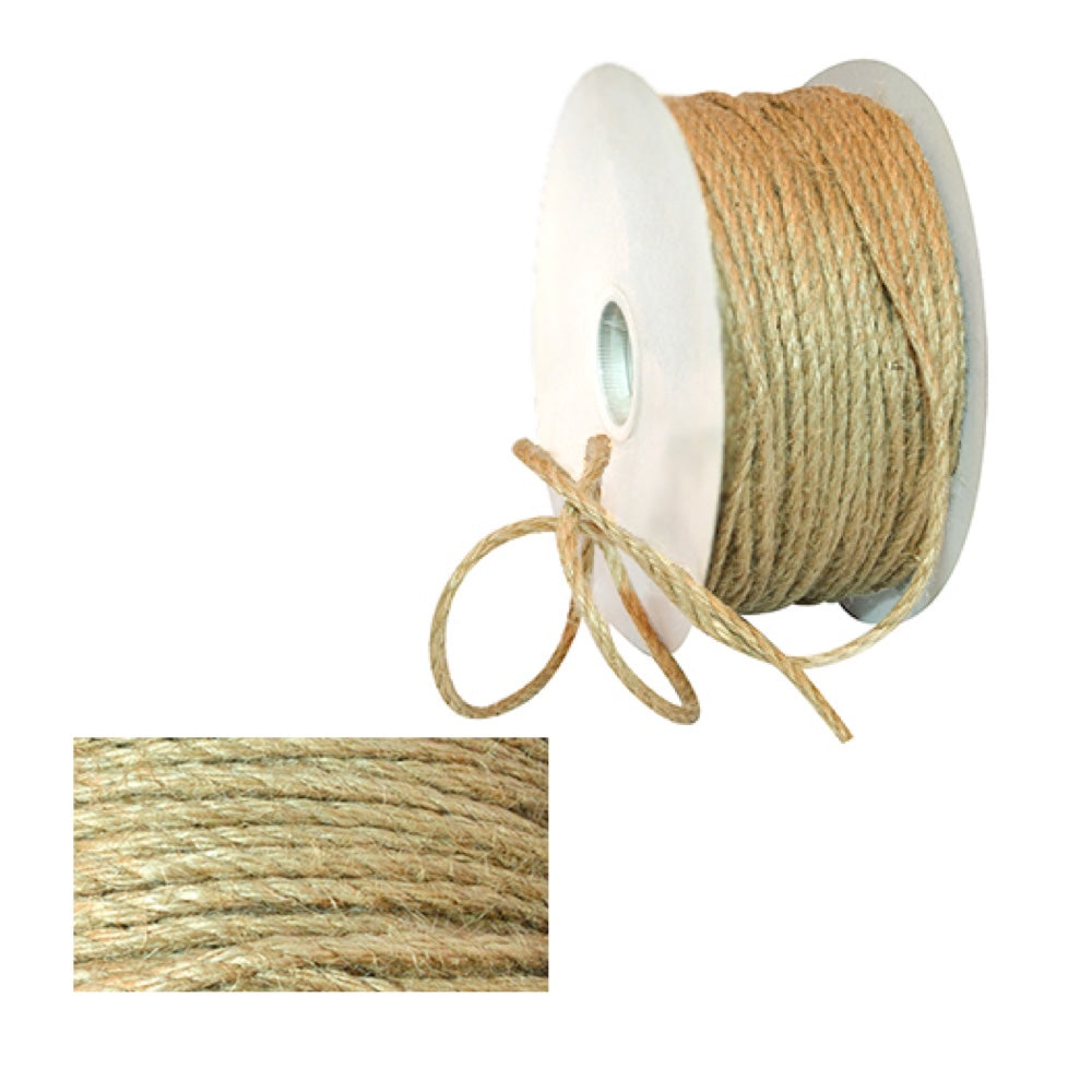 Morex Ribbon 1/8 Inch Natural Jute Cord 5 Yards