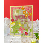 Simon Says Stamp Morning Garden Floral Frame Wafer Dies s940 Cheering for You Encouragement Card