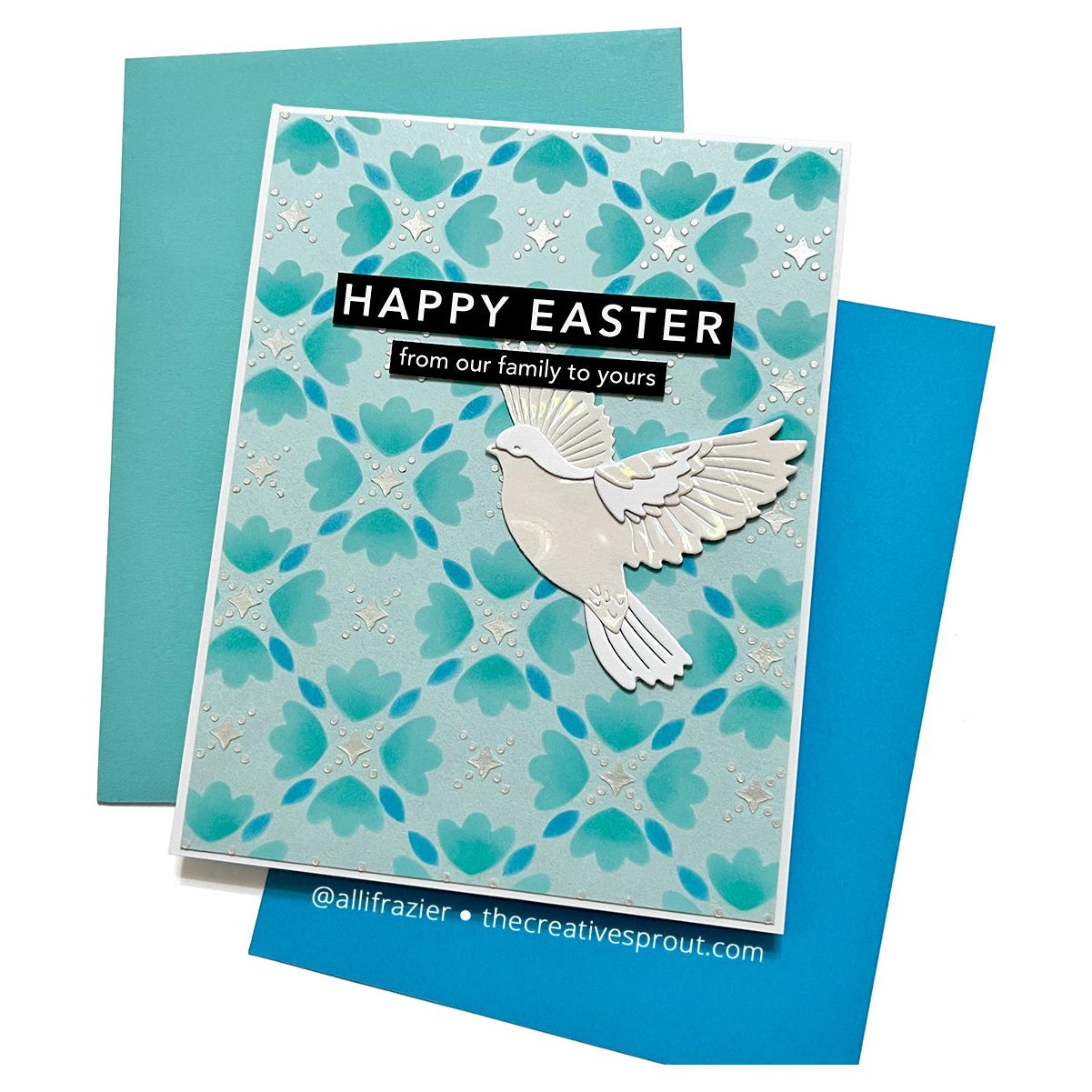 Simon Says Stamp Stencils Mosaic Tulips 1018st Splendor Easter Card | color-code:ALT03
