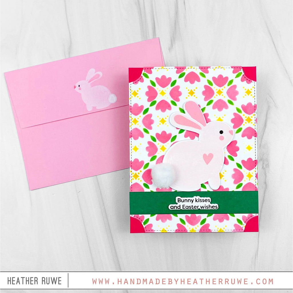Simon Says Stamp Stencils Mosaic Tulips 1018st Splendor Easter Card | color-code:ALT04