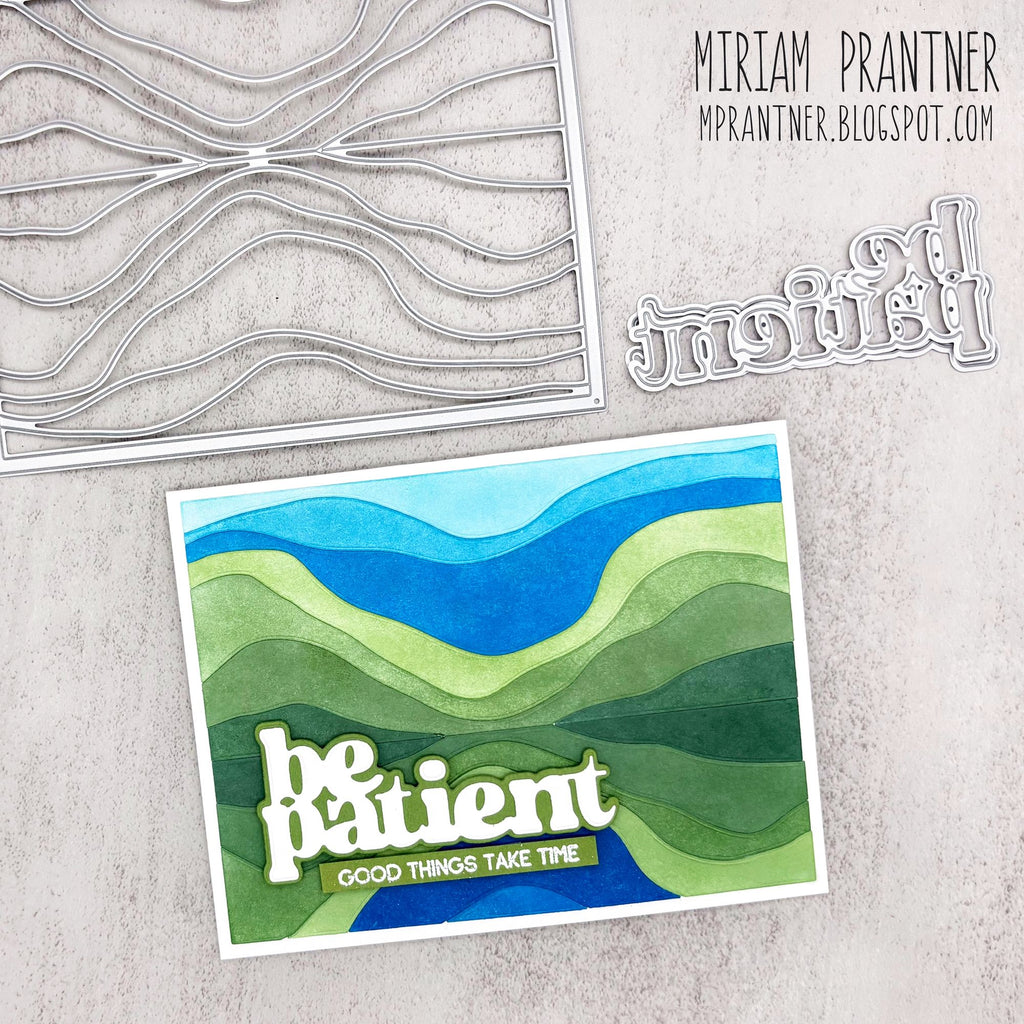 Simon Says Stamp Mountain Horizon Wafer Die 1494md DieCember Encouragement Card