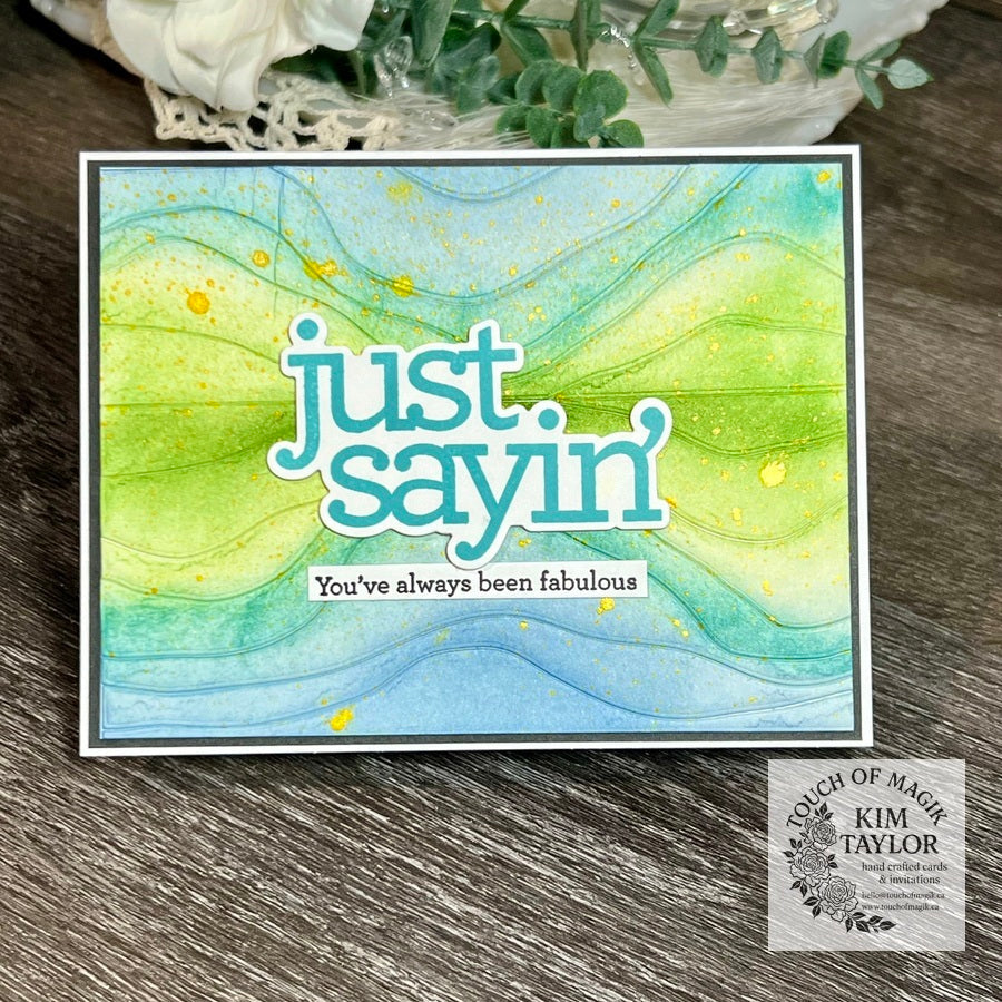 Simon Says Stamp Mountain Horizon Wafer Die 1494md DieCember Friend Card