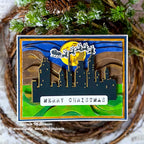 Simon Says Stamp Mountain Horizon Wafer Die 1494md DieCember Christmas Card