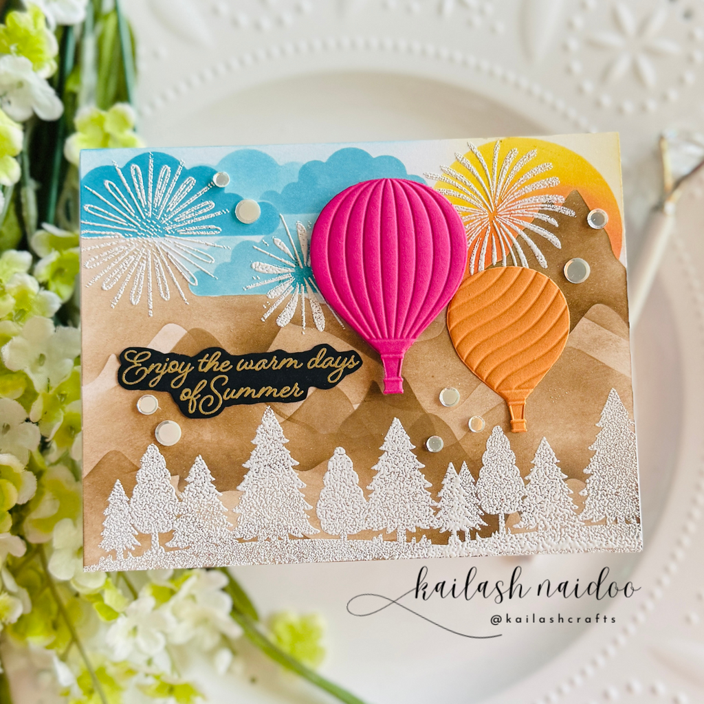 Simon Says Stamp Stencils Mountainscape 1092st Friend Like You Summer Card