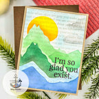 Simon Says Stamp Stencils Mountainscape 1092st Friend Like You Friend Card