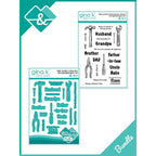 Gina K Designs Mr. Fix-It Stamps and Dies gkdie0540