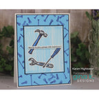 Gina K Designs Mr. Fix-It Stamps gkd293 hammer wrench screwdriver nails screw  we've built a great life together