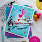Simon Says Stamps and Dies Music set826ms Cheering for You Music Card