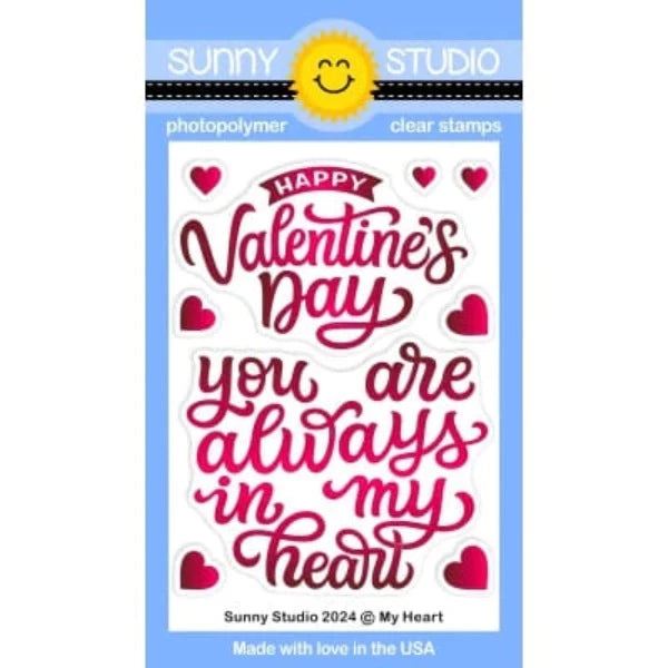 Sunny Studio My Heart Clear Stamps sscl-366