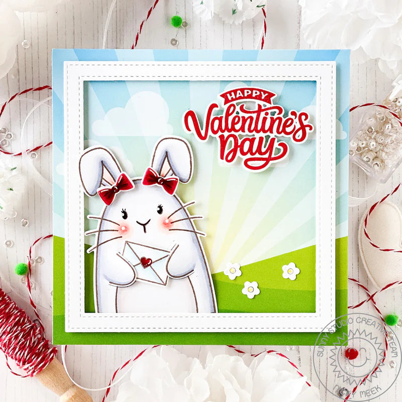 Sunny Studio Big Bunny Dies ssdie-359 happy valentine's day