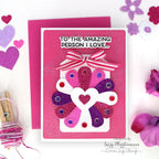 Simon Says Clear Stamps My Love Greetings sss302809c Smitten Love Card