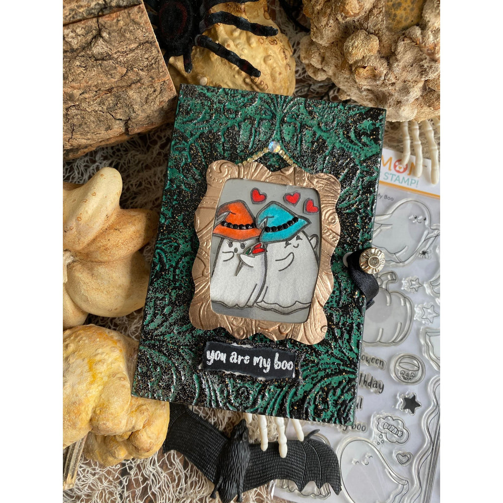 Simon Says Clear Stamps My Boo 2265ssc STAMPtember Halloween Card