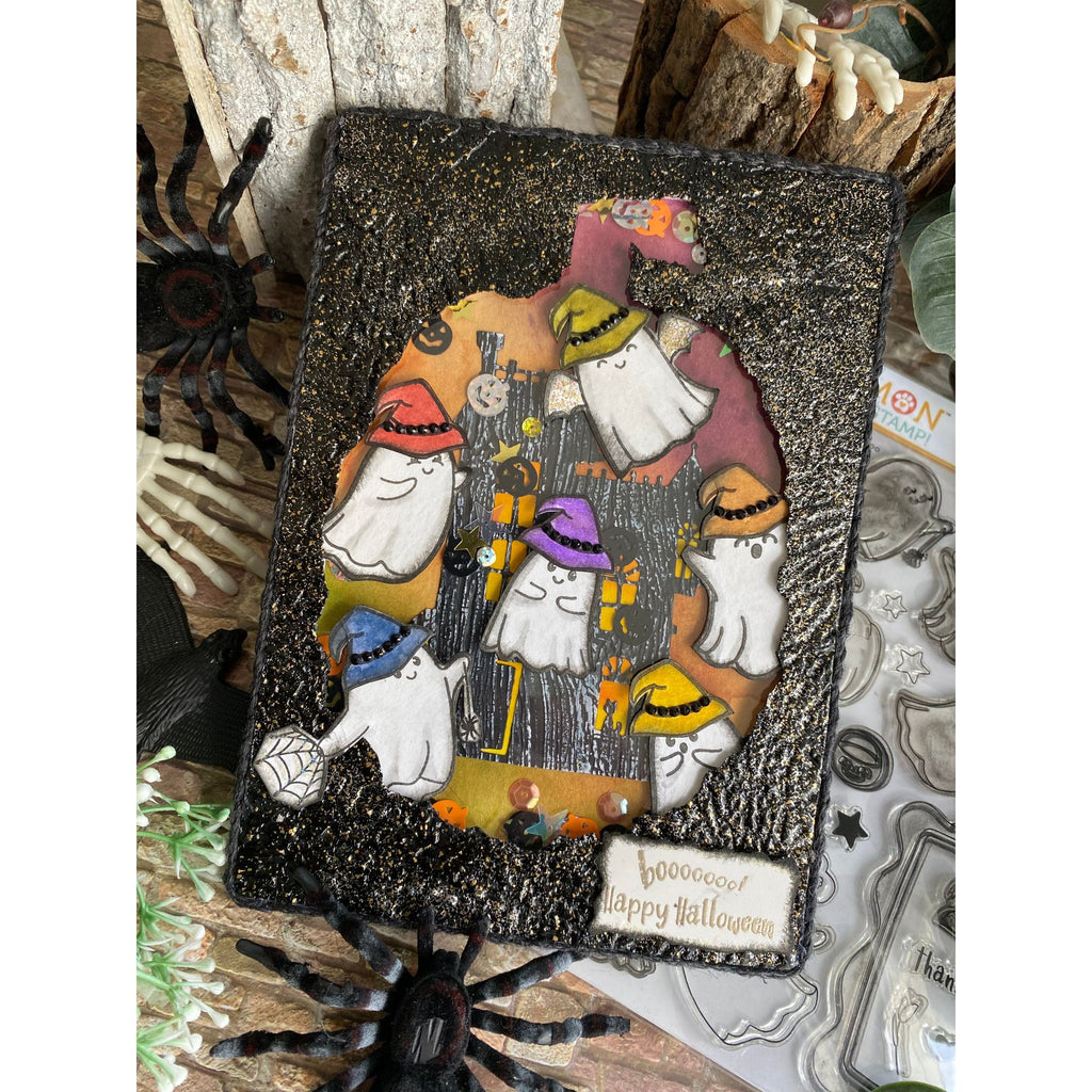 Simon Says Clear Stamps My Boo 2265ssc STAMPtember Halloween Card