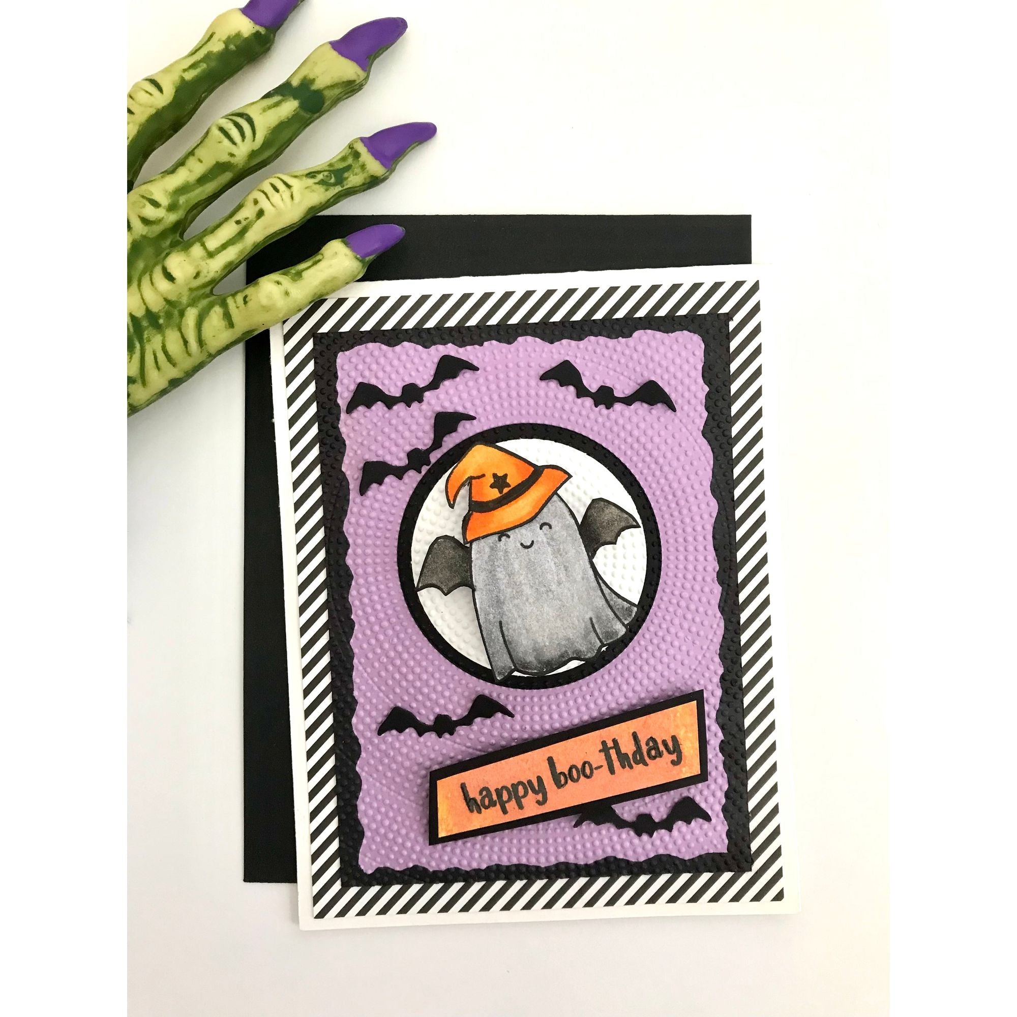 Simon Says Clear Stamps My Boo 2265ssc STAMPtember Halloween BIrthday Card