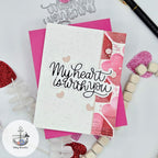 Simon Says Stamp My Heart Is With You Wafter Dies 1546sd Heart to Heart