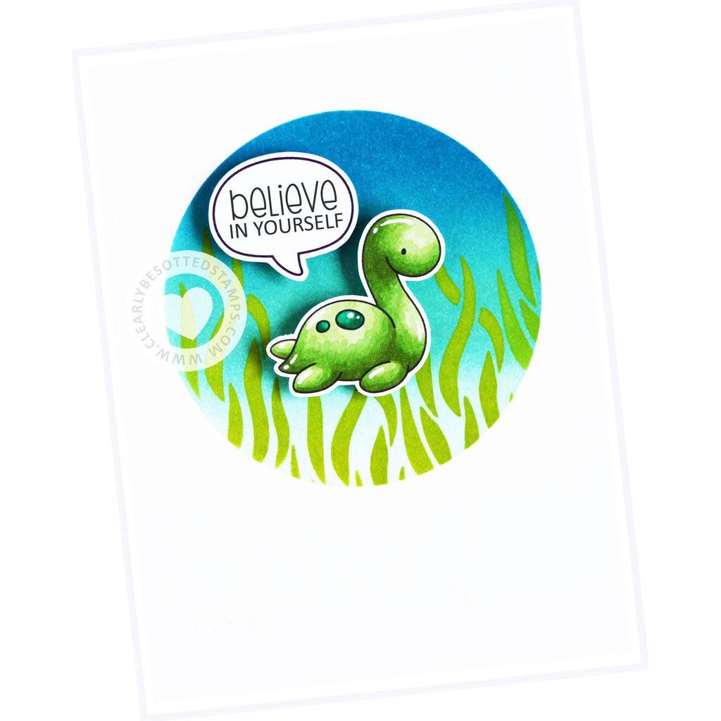 Clearly Besotted MYTHICAL MONSTERS Clear Stamps underwater