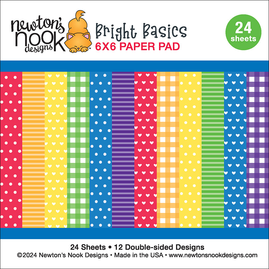 Newton's Nook Designs Bright Basics 6x6 inch Paper Pad nn2401p01